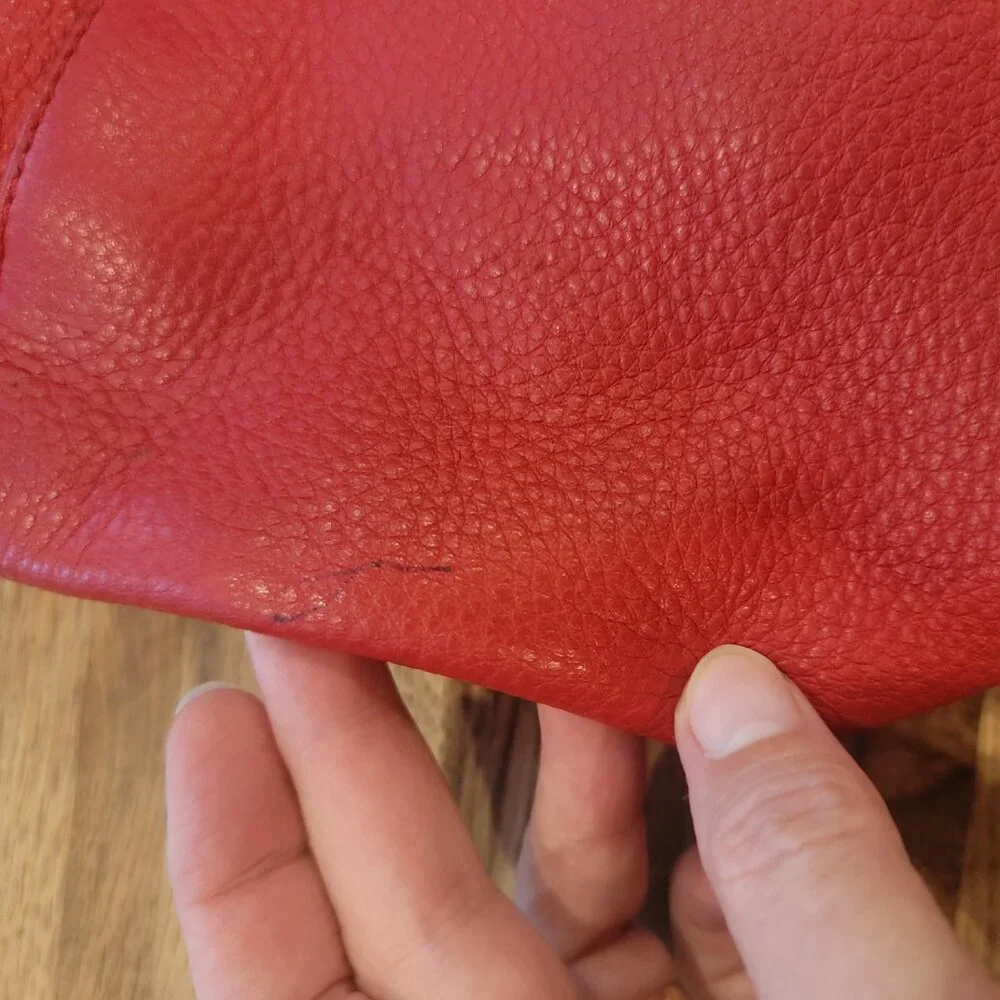 Michael Kors Bedford Tote in Red Pebbled Leather